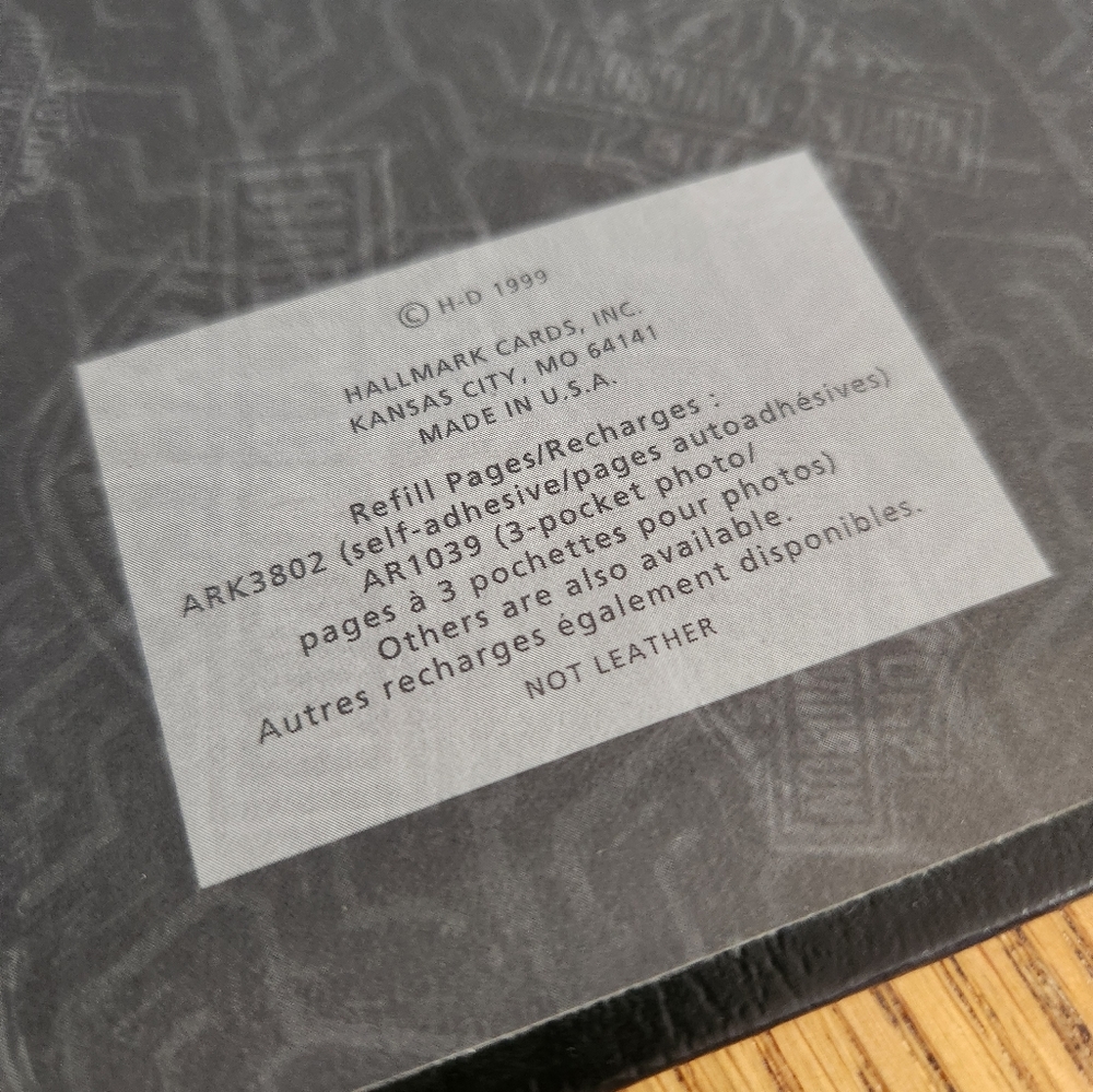 Nwot Hallmark Harley Davidson 3 Ring Photo Album - Picture 5 of 6
